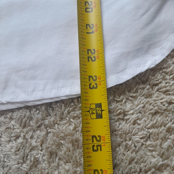 Manguun Collection white sleeveless top lightweight mock neck womens XS - Picture 8 of 9